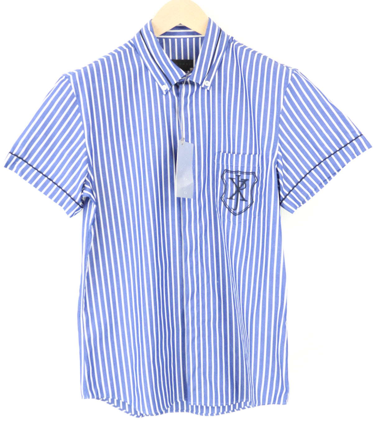 Blaues Twill-Hemd