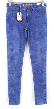 DENHAM Spray W28/L32 Women's Stretch Blue Jeans Washed Super Tight Fit
