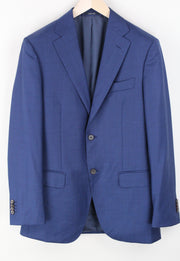 SUITSUPPLY Napoli Men Blazer UK38L Pure Wool Super 110's Single-Breasted Blue