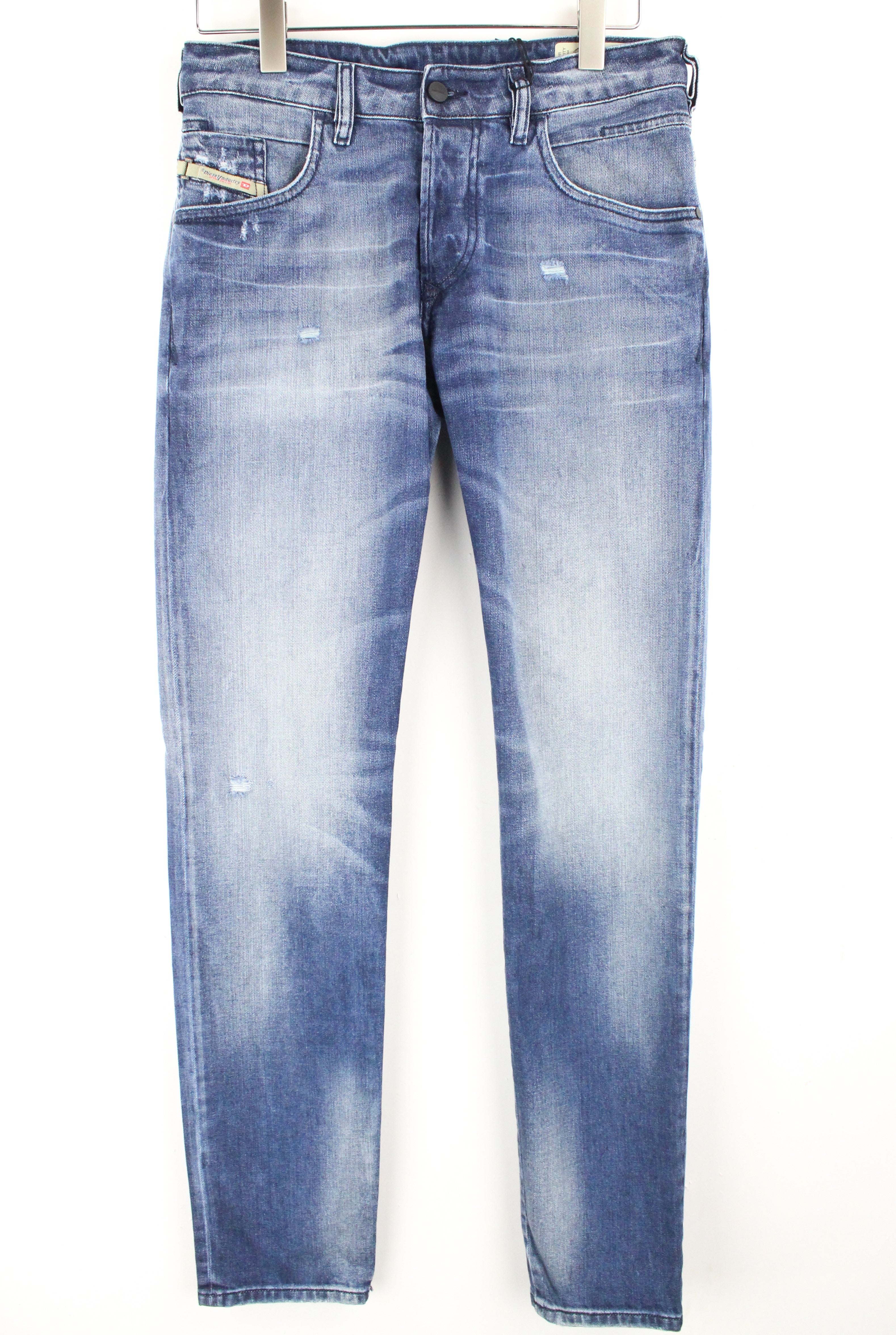 DIESEL  D-Bazer 084DD Men's Jeans W29/L34 Tapered Stretch Washed Cotton Blue Fit