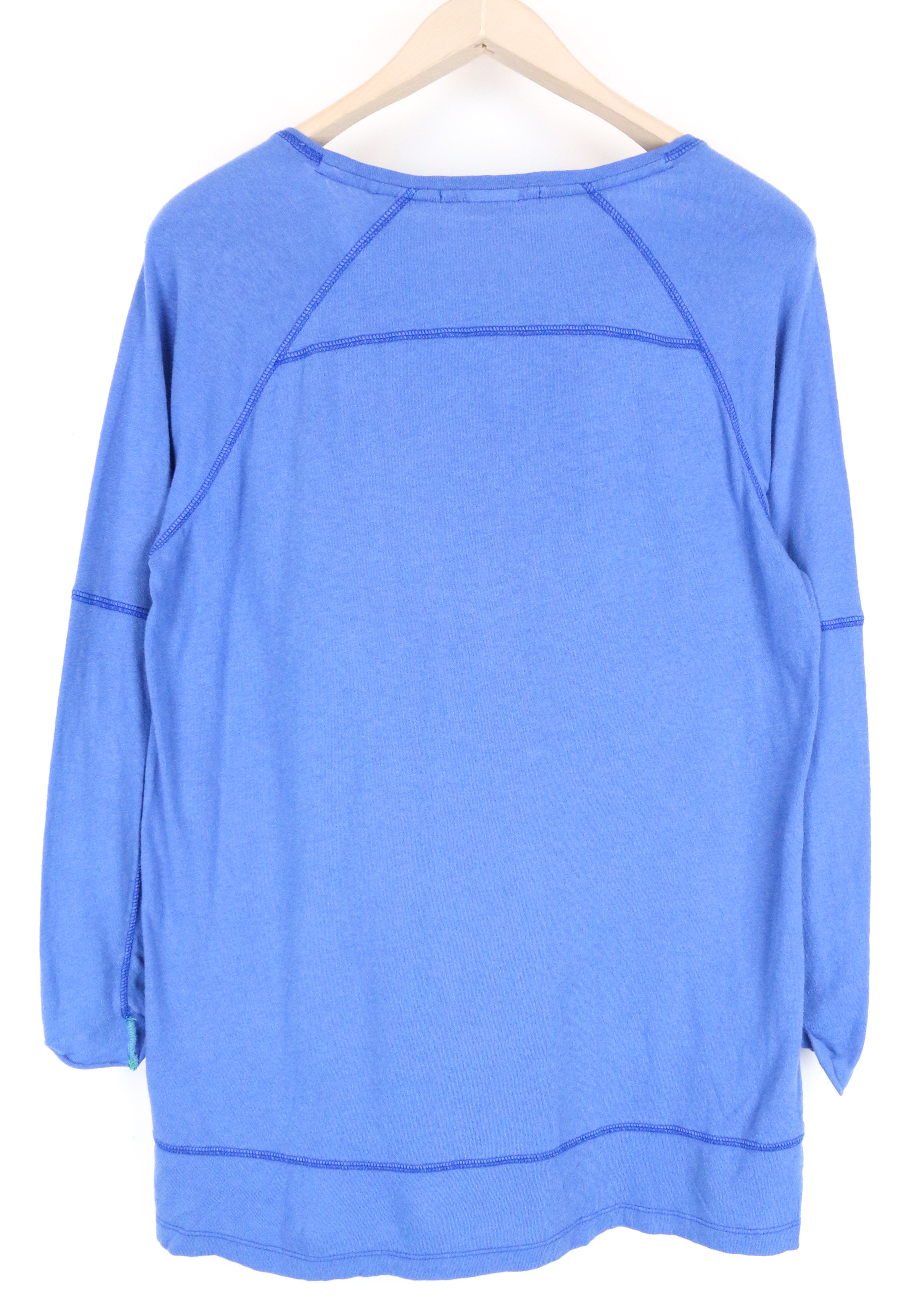 SCOTCH & SODA Ams Blauw Men's T-Shirt Blue ~M 3/4 Sleeve Casual Pocketed