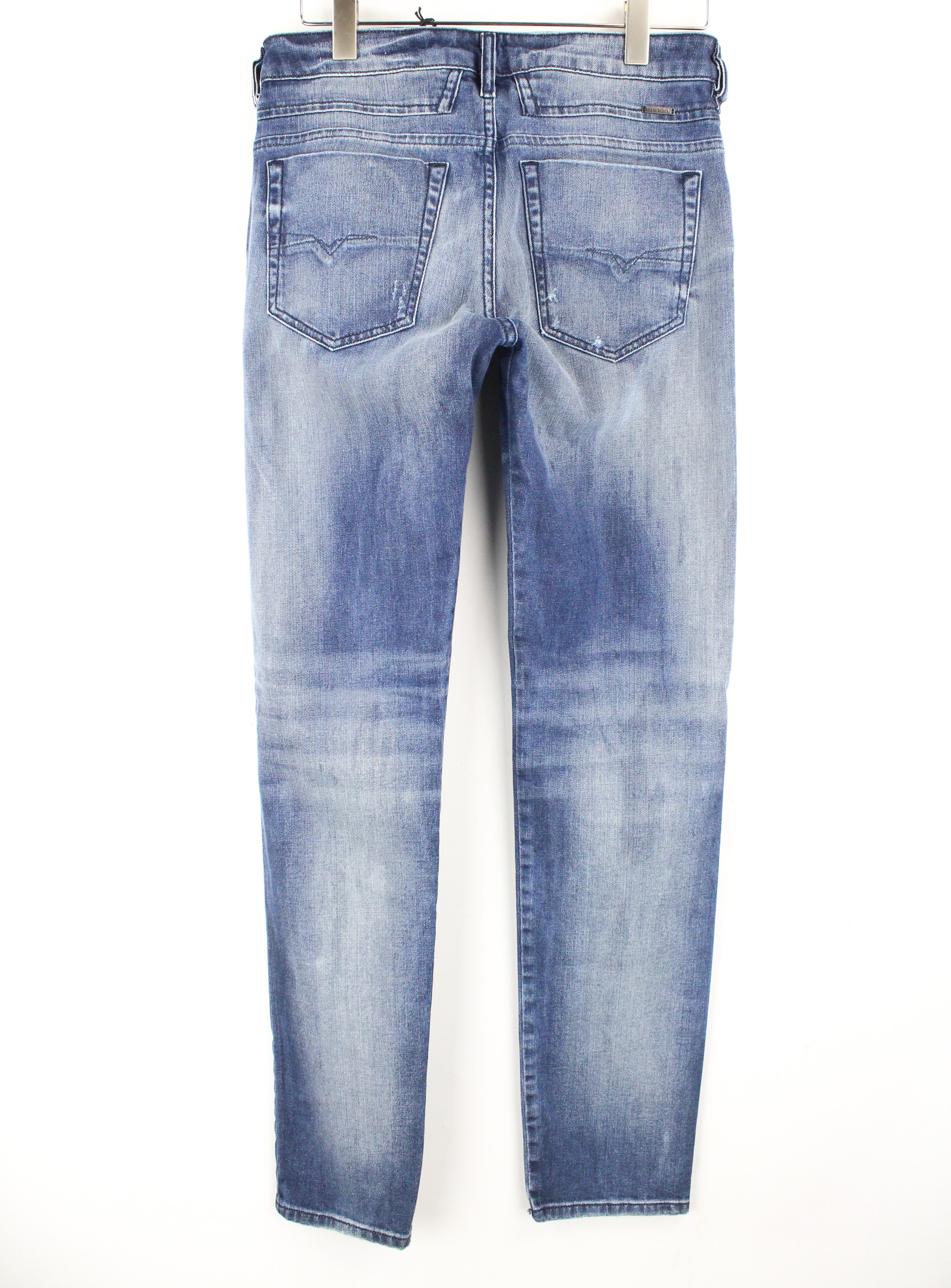 DIESEL  D-Bazer 084DD Men's Jeans W29/L34 Tapered Stretch Washed Cotton Blue Fit