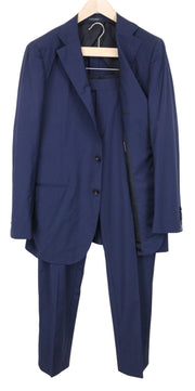 SUITSUPPLY La Spalla Men's Suit UK42R Navy Blue Slim Fit Wool Blend 2Pc Formal