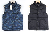 SCOTCH & SODA Men Gilet S Blue Military Pattern Reversible Casual Waistcoat