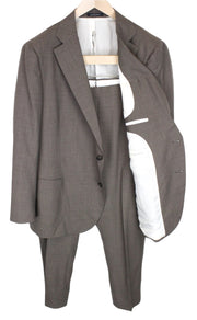 SUITSUPPLY La Spalla Men's Suit UK52S Slim Brown Melange 2Pc Wool Formal