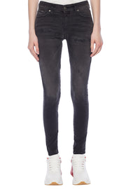 DIESEL Slandy 069GI W25 L32 Grey Cotton Skinny Women's Slim Stretch Fit Jeans