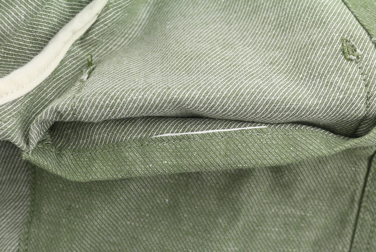 SCOTCH & SODA Men Blazer M Green Melange Peak Lapel Double-Breasted Unlined