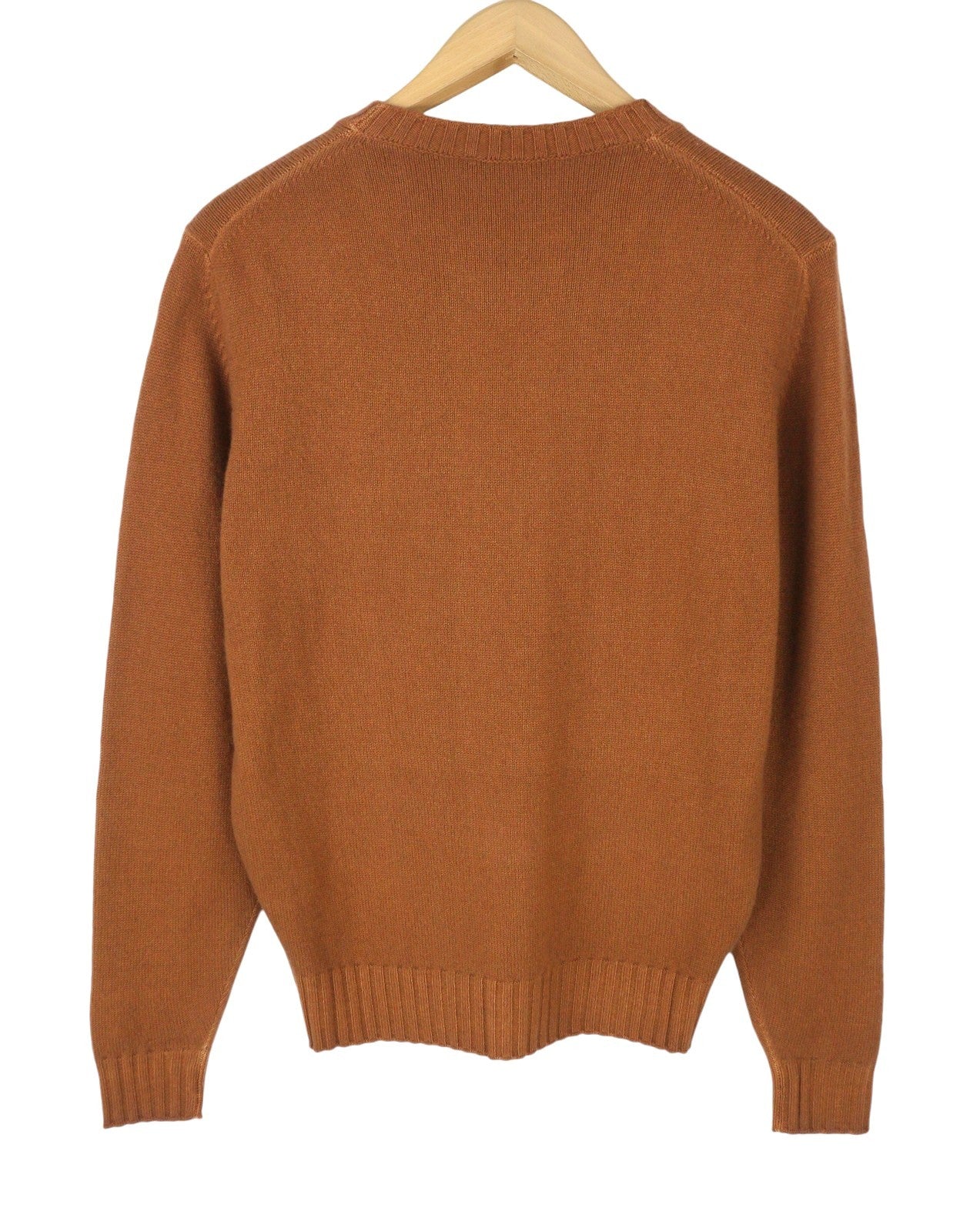 FILIPPO DE LAURENTIIS Men Jumper IT46 XS Brown Merino Wool Cashmere Knit Pull On