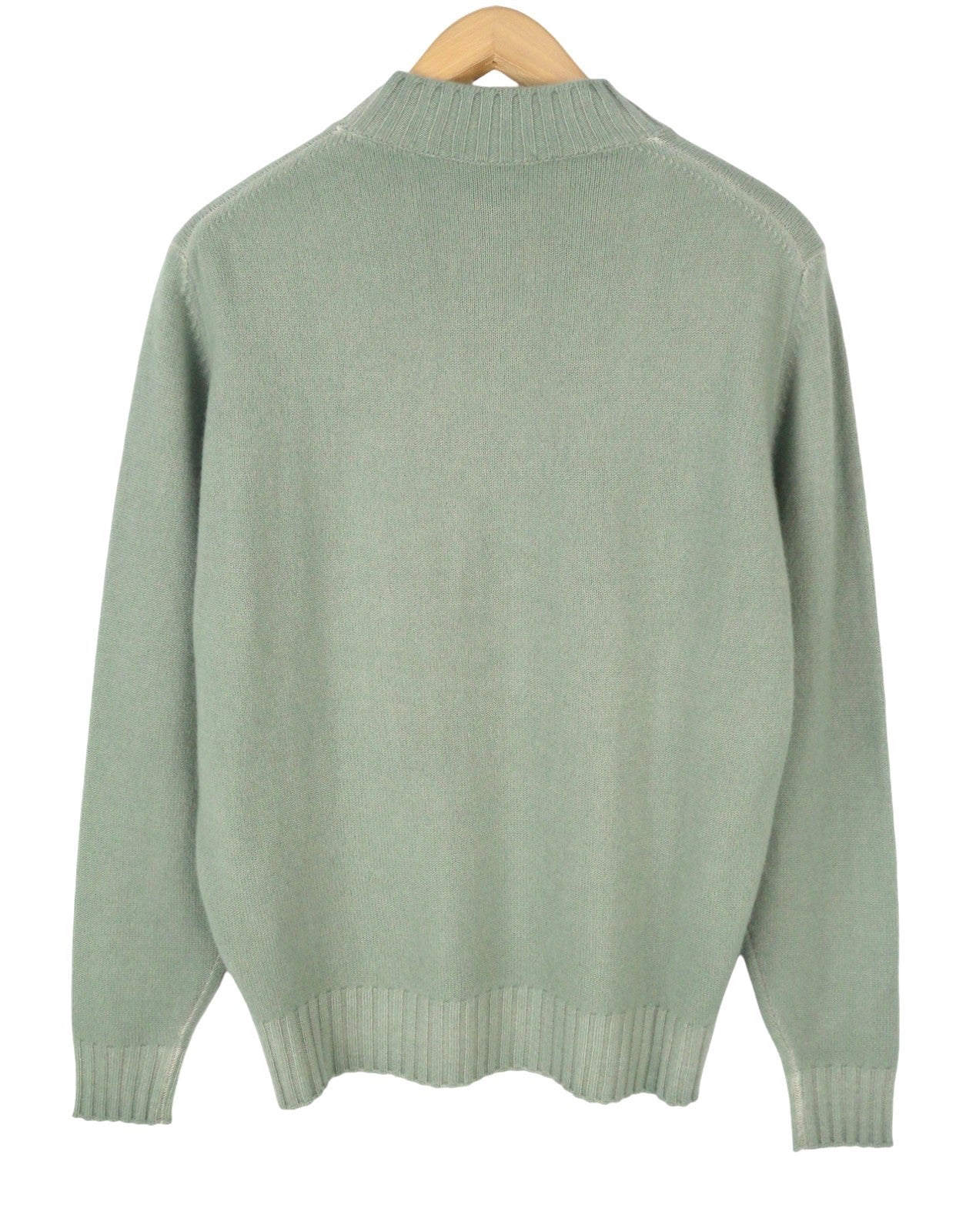 FILIPPO DE LAURENTIIS Men Jumper IT50 M Green Faded Merino Wool Cashmere Knit