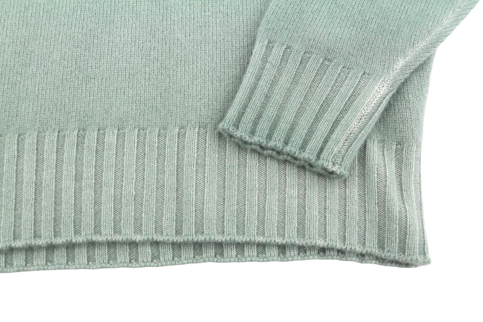 FILIPPO DE LAURENTIIS Men Jumper IT50 M Green Faded Merino Wool Cashmere Knit