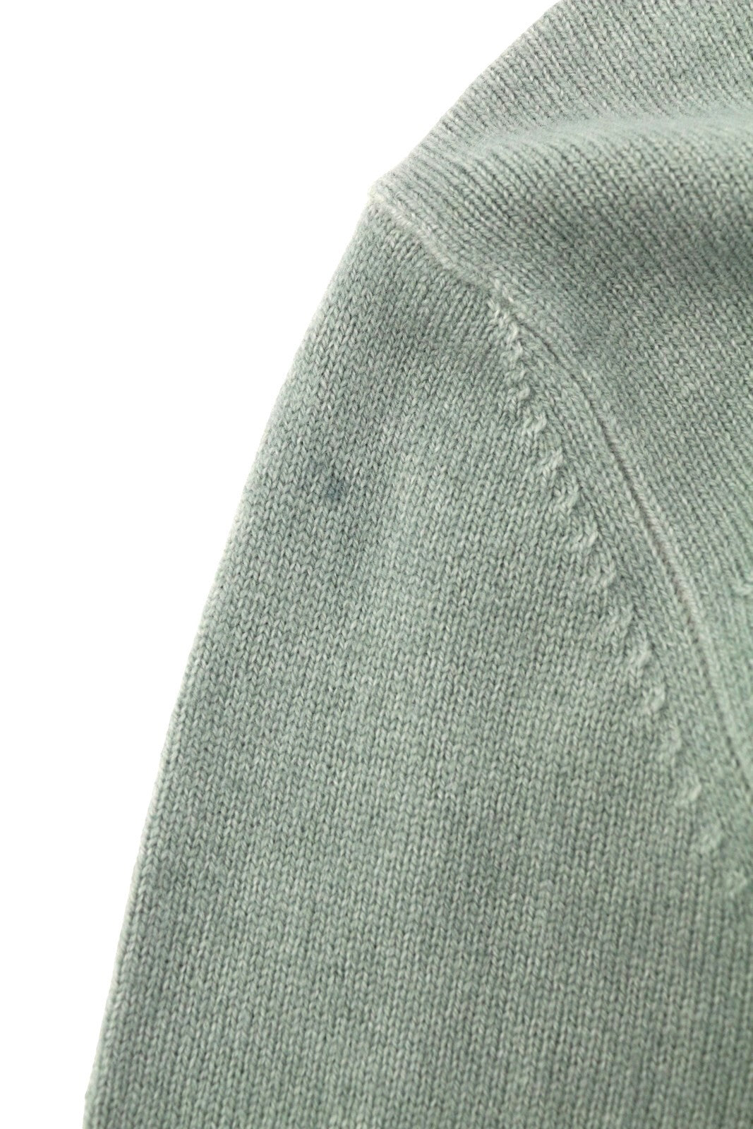 FILIPPO DE LAURENTIIS Men Jumper IT52 L Green Faded Merino Wool Cashmere Knit