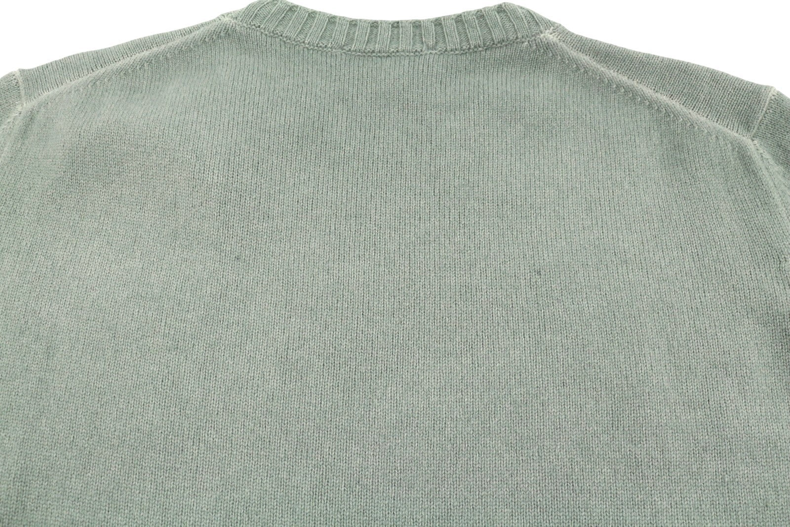 FILIPPO DE LAURENTIIS Men Jumper IT52 L Green Faded Merino Wool Cashmere Knit