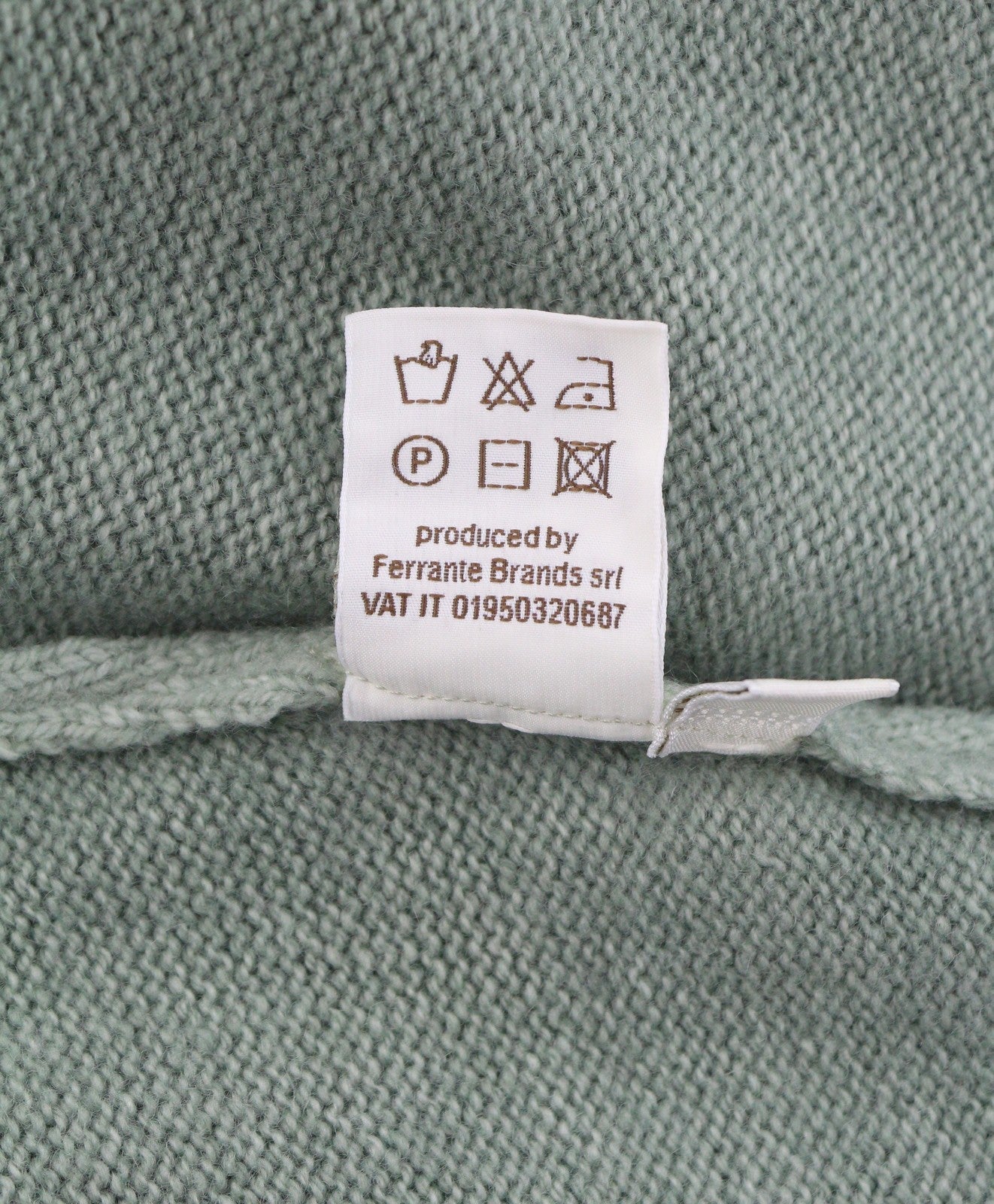 FILIPPO DE LAURENTIIS Men Jumper IT52 L Green Faded Merino Wool Cashmere Knit
