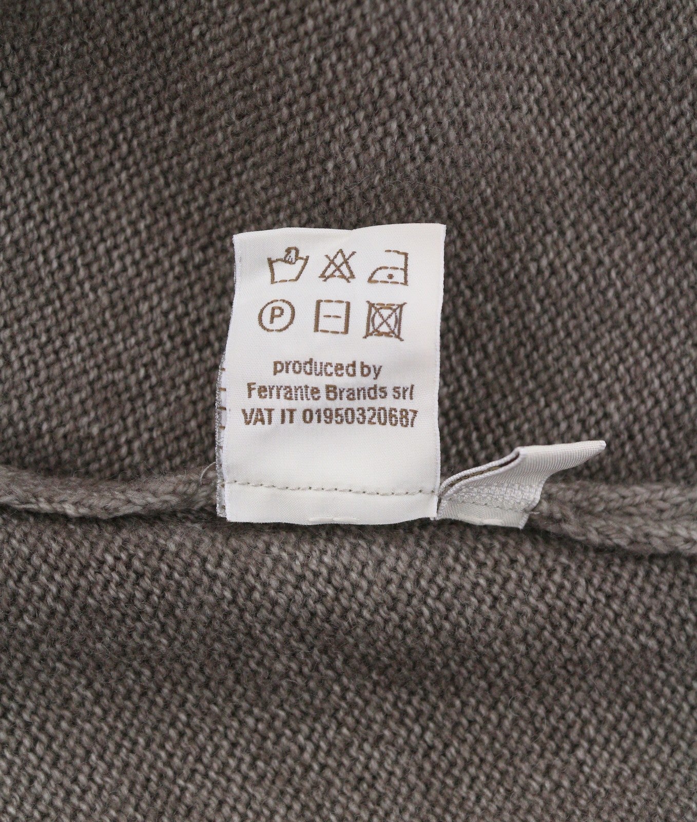 FILIPPO DE LAURENTIIS Men Jumper IT50 M Brown Faded Merino Wool Cashmere Knit