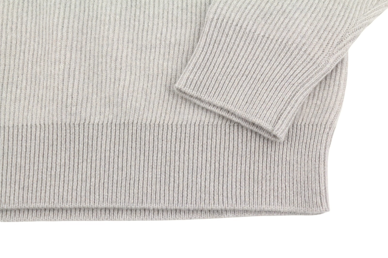 FILIPPO DE LAURENTIIS Men Jumper IT50 M Grey Melange Merino Wool Cashmere Knit