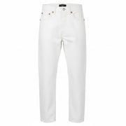 R13 Boyfriend Women Jeans 23 Aerin White Cropped Ankle Distress Denim SS26