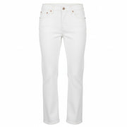 R13 Joan Cropped Flare Women Jeans 24 Aerin White Satretch Denim SS26