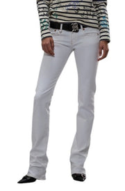 R13 Toby Boy Women Jeans 26 Aerin White Stretch Low Rise Slim Fit
