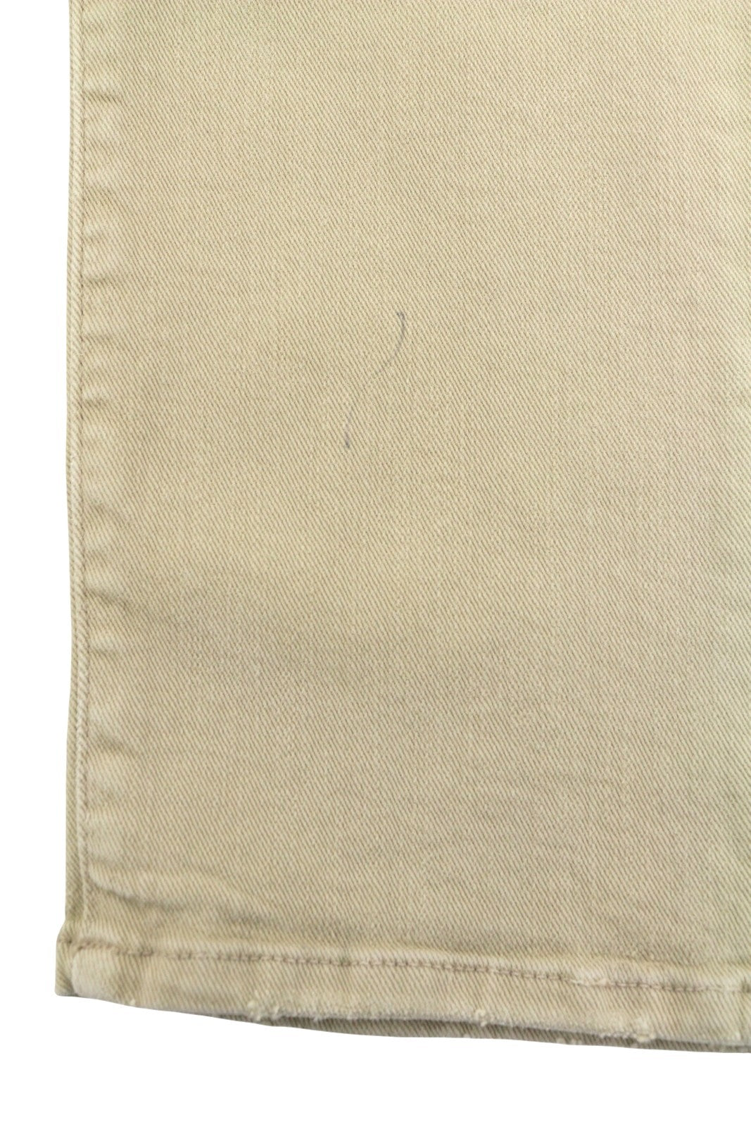R13 Boy Straight Women Jeans 27 Khaki Stretch Faded Cropped Zip RRP699