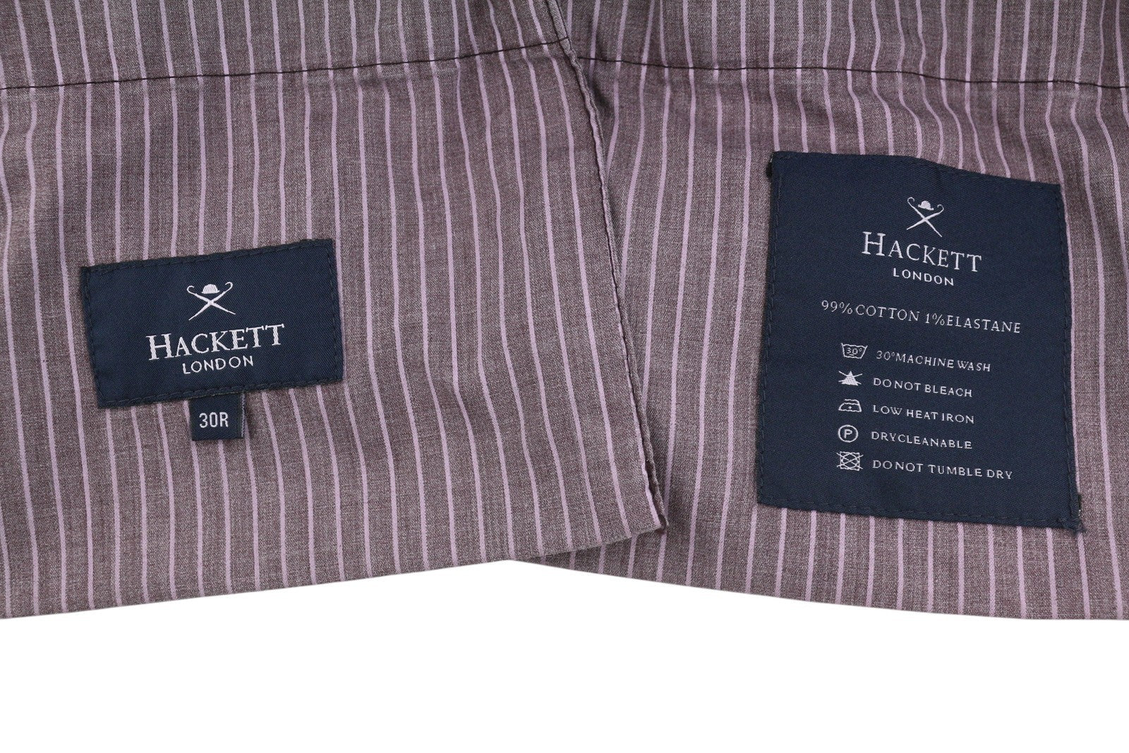 HACKETT Sanderson Men Trousers W30 Dark Burgundy Slim Fit Chino