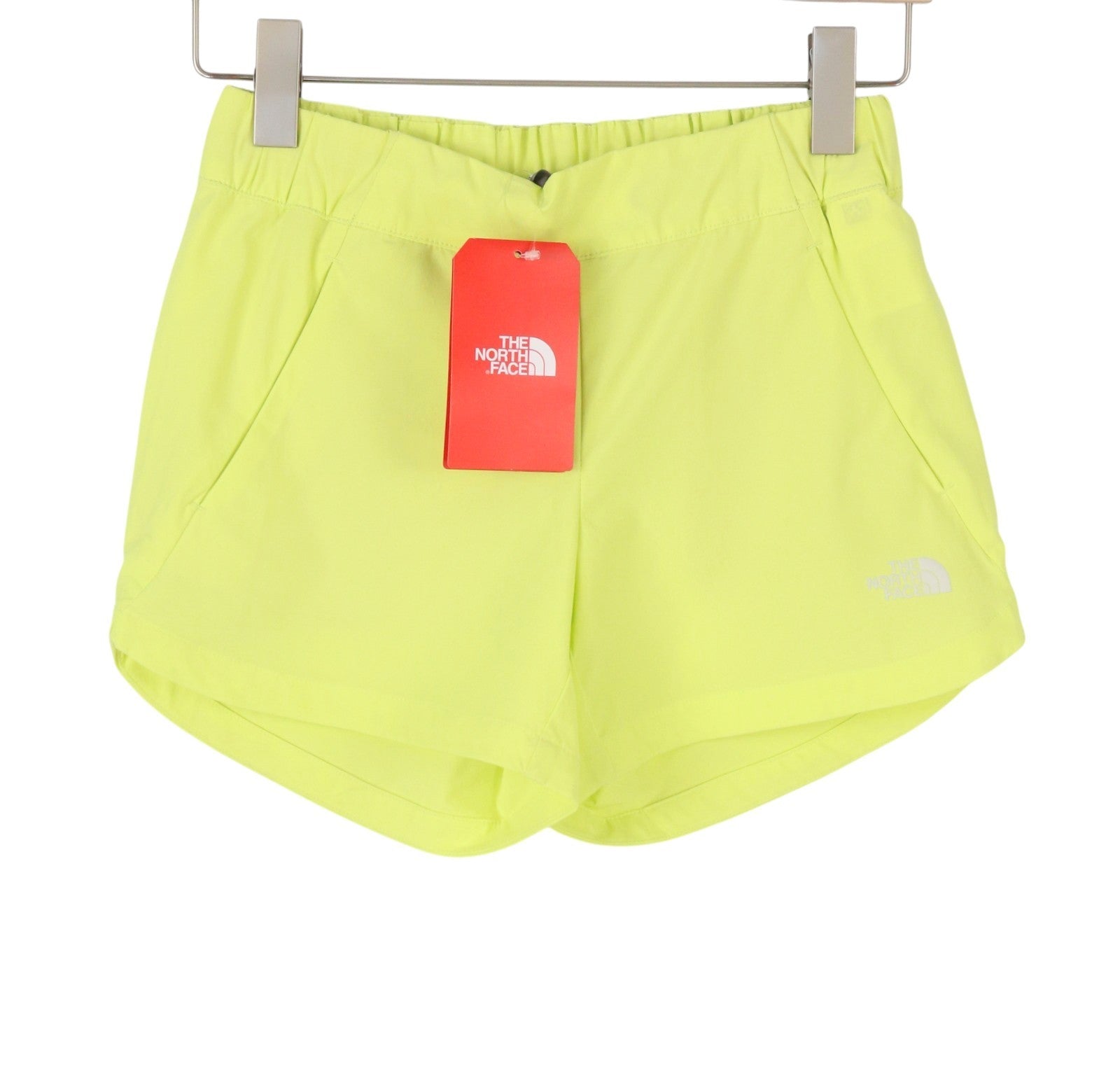THE NORTH FACE Hike Steller Women Shorts XS Exotic Green Elastic Waist Sports