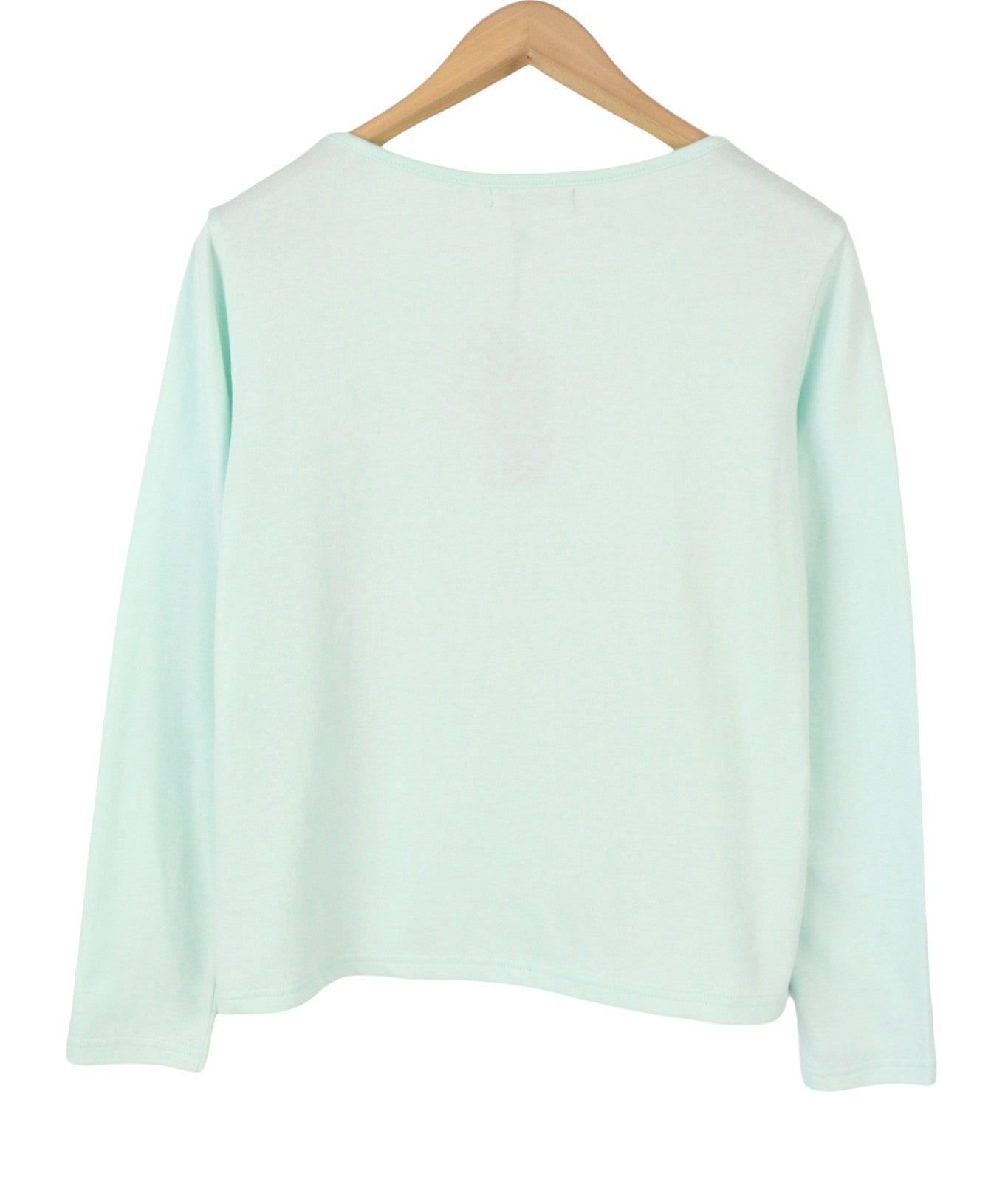 BLACKOUT DNN Denim Marina Women Sweatshirt S Blue Mint Round Neck Pull On