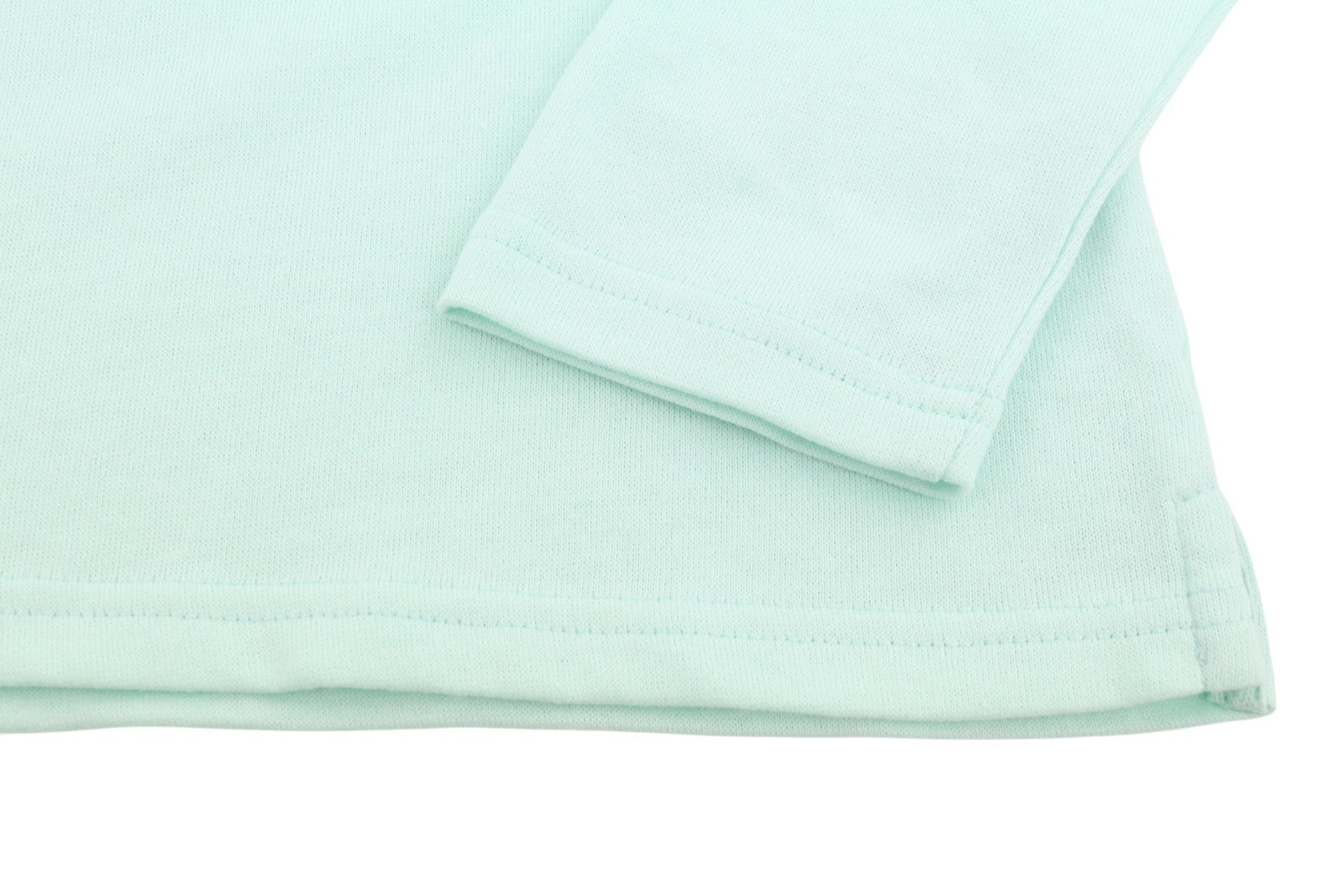 BLACKOUT DNN Denim Marina Women Sweatshirt S Blue Mint Round Neck Pull On