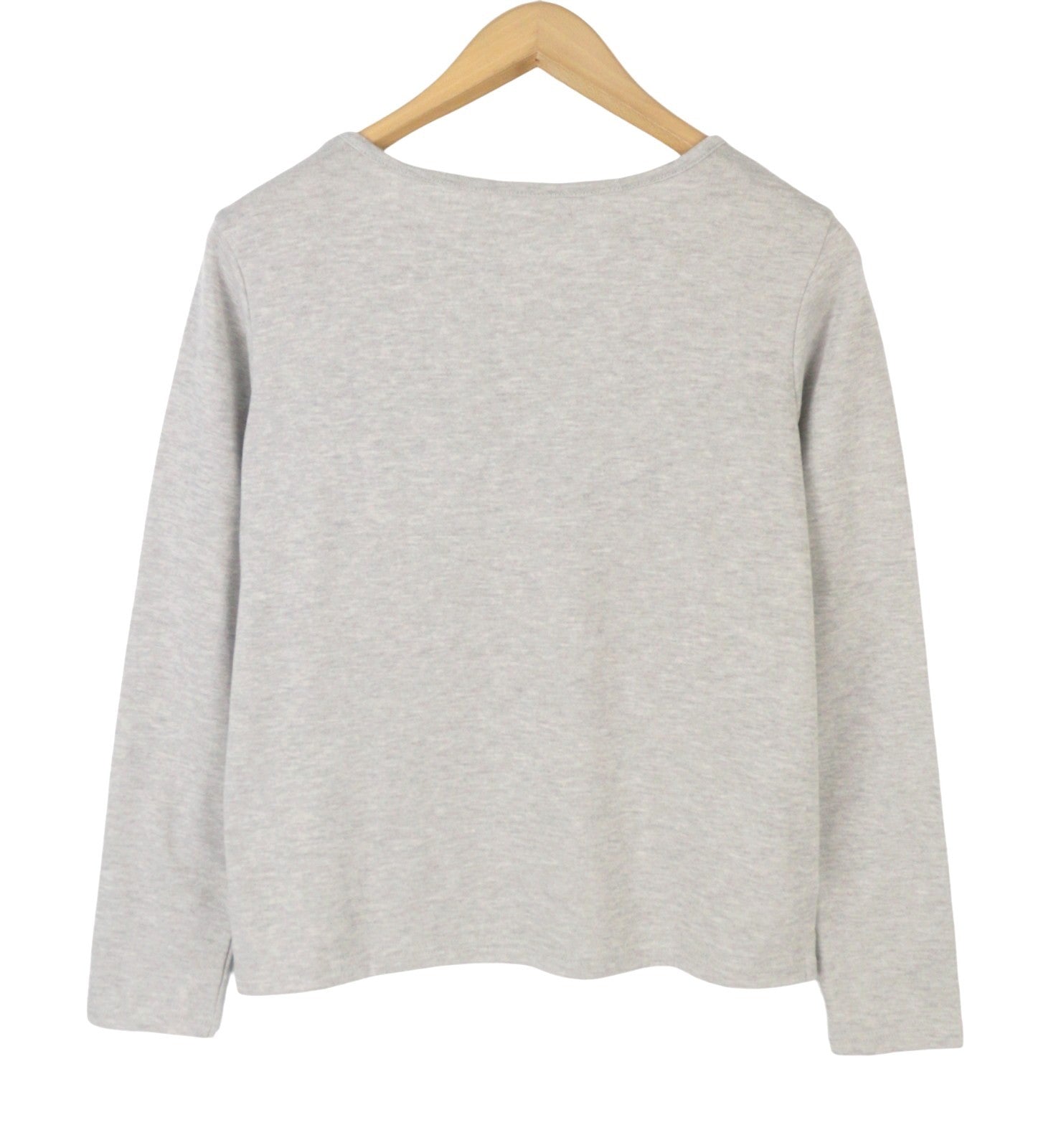 BLACKOUT DNN Denim Marina Women Sweatshirt XS Grey Melange Round Collar Pull On