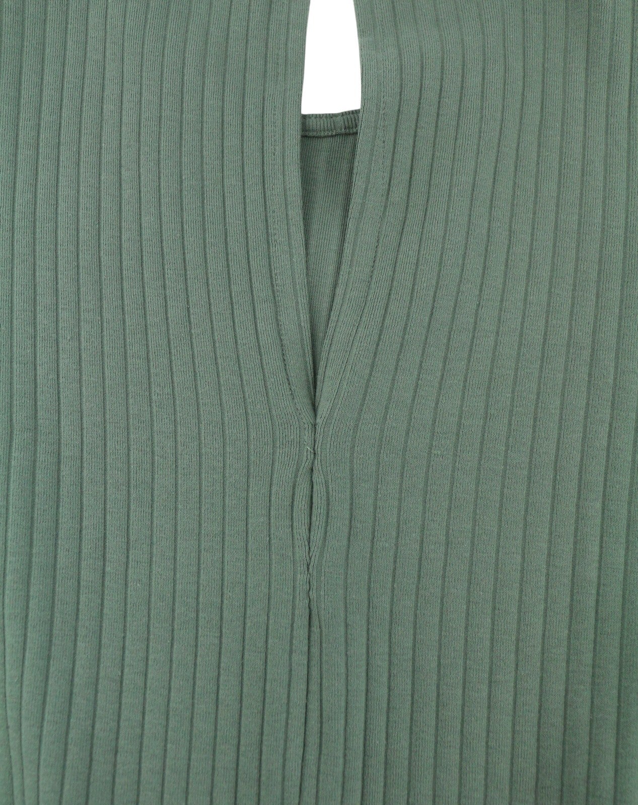 EVEN&ODD Women Jumpsuit M Green Ribbing Cropped Belted Short Sleeve