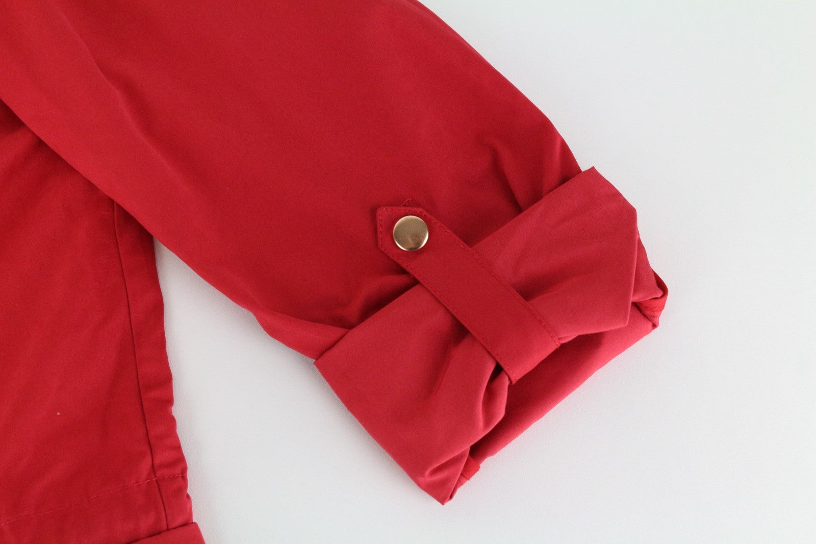 DESIGUAL Delphine Women Jacket EU38 Trench Melange Floral Mid-Length Red