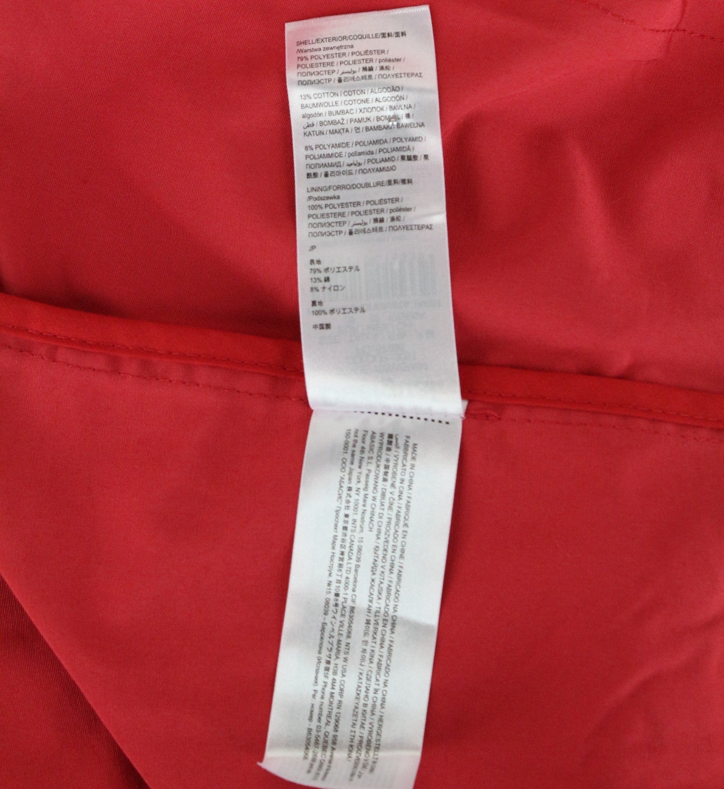 DESIGUAL Delphine Women Jacket EU38 Trench Melange Floral Mid-Length Red