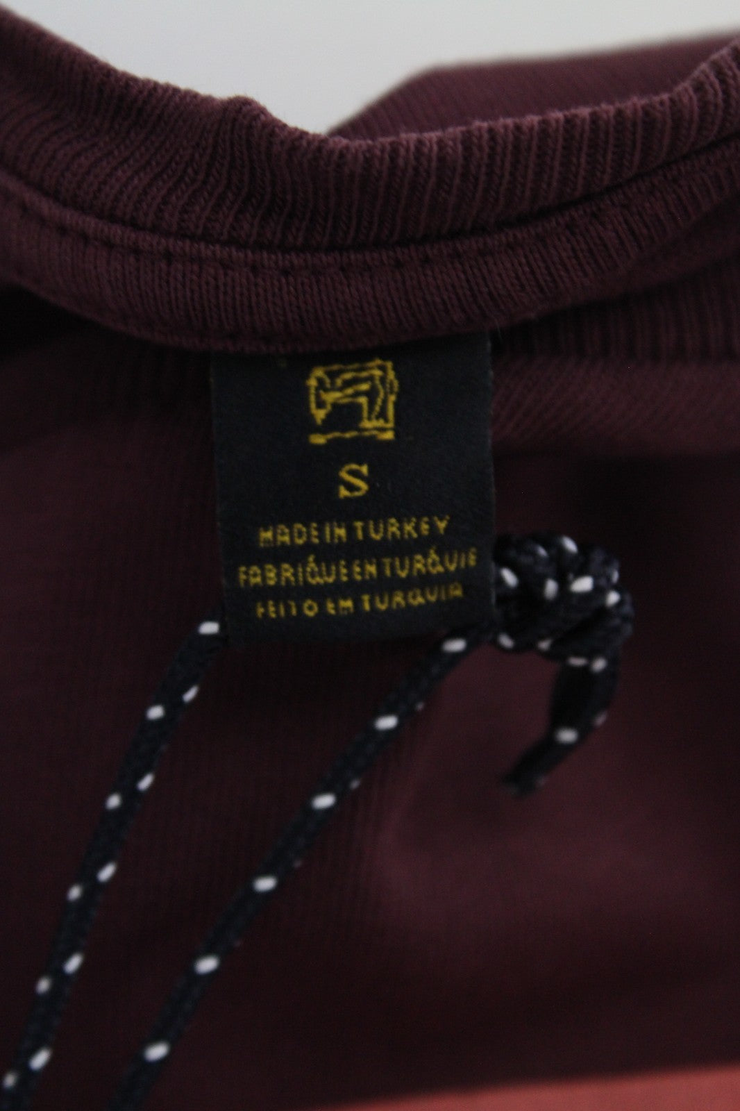 SCOTCH & SODA Ams Couture Men T-Shirt S Dark Red Pure Cotton Short Sleeved