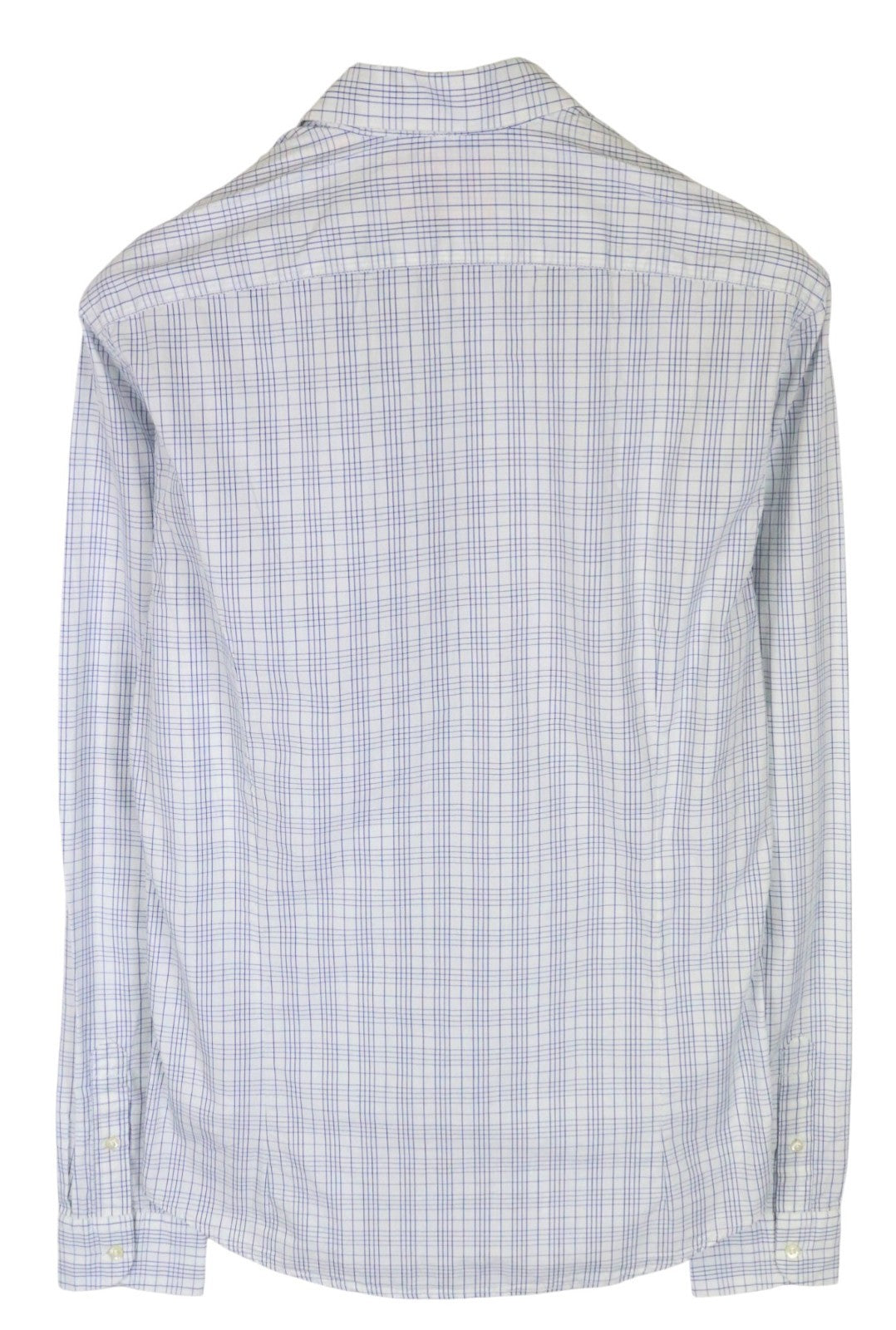 SCOTCH & SODA Ams Couture Men Shirt M Slim Collared Cotton Blue Checked