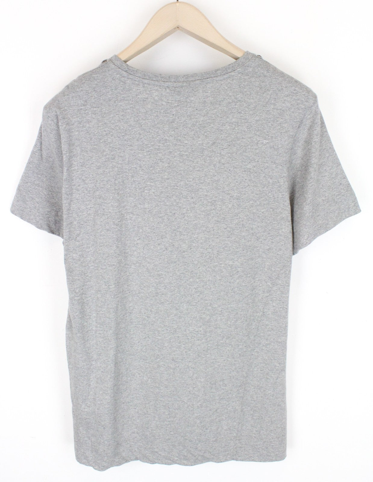 RICHMOND  Men T-Shirt L Grey Short Sleeved Logo Casual Pull On
