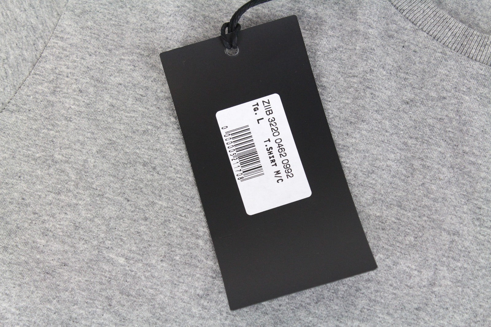 RICHMOND  Men T-Shirt L Grey Short Sleeved Logo Casual Pull On