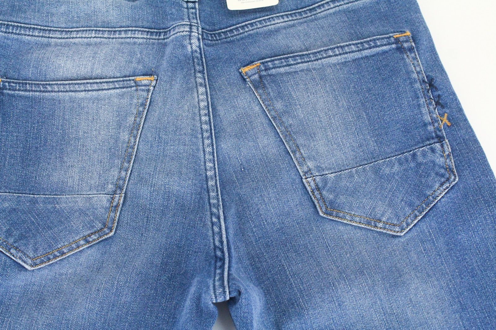SCOTCH & SODA Skim Men Jeans W31/L34 Skinny Fit Washed Blue Cotton Stretch