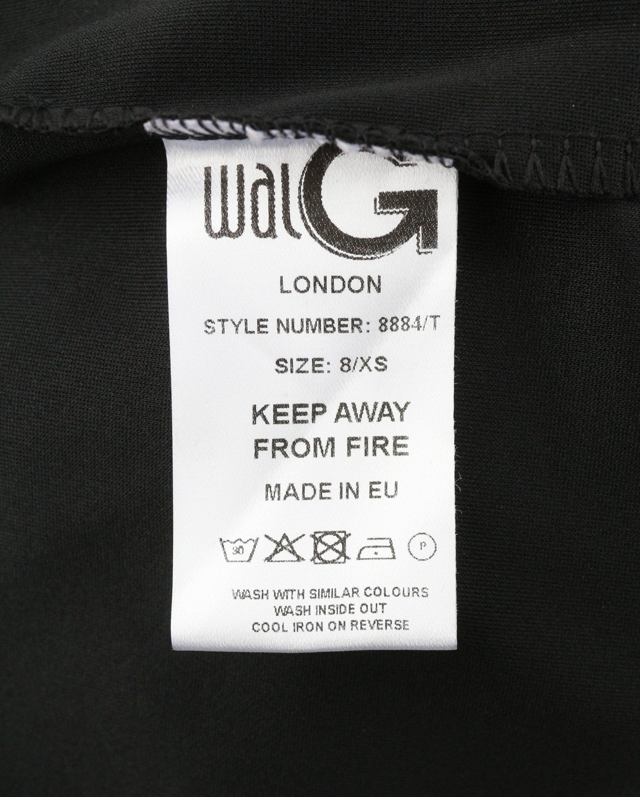 WALG LONDON Rosie Cut Out Maxi Women Dress XS TALL Black Jersey Sleeveless