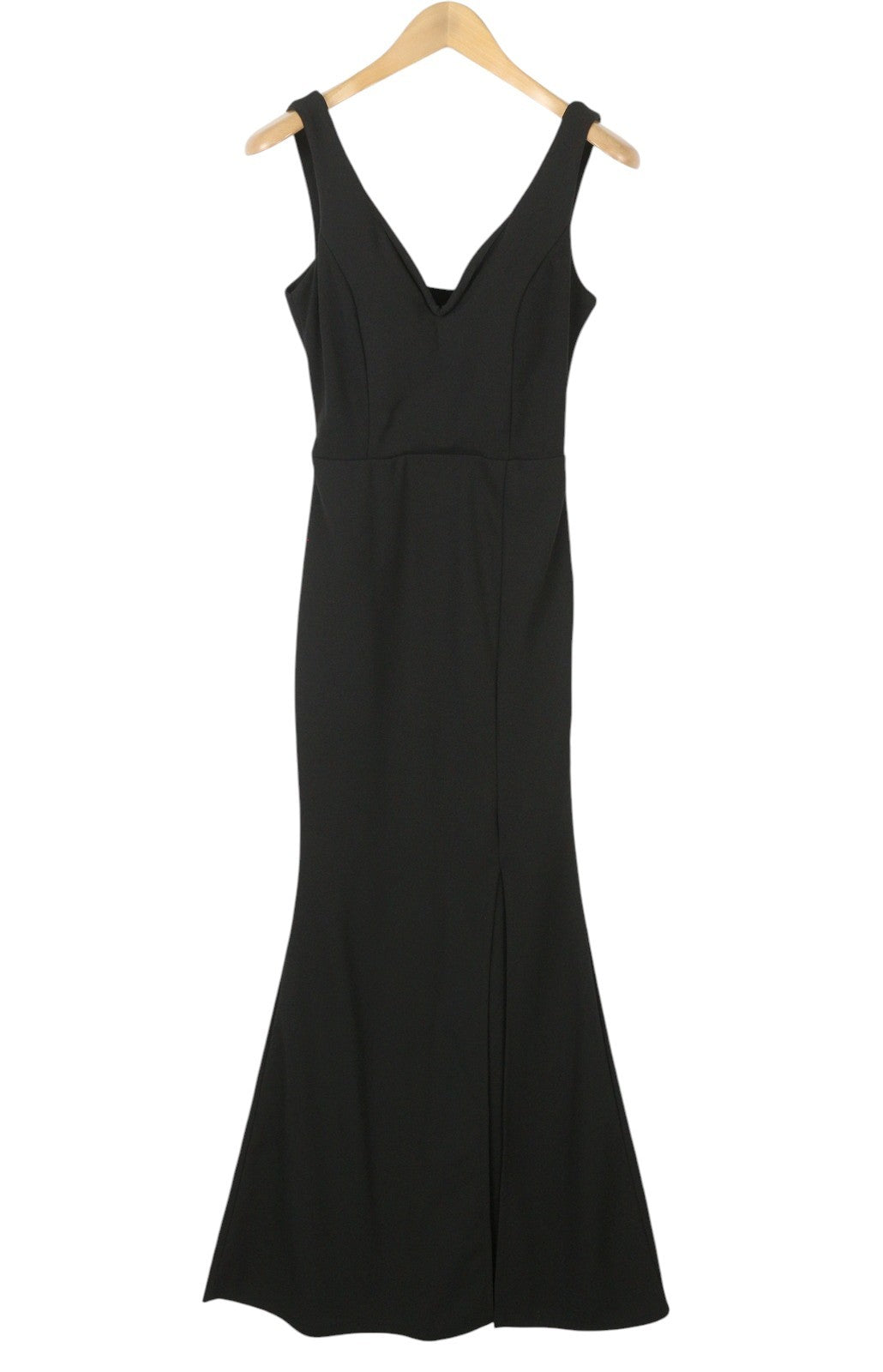 WALG LONDON Rosie Cut Out Maxi Women Dress XS TALL Black Jersey Sleeveless