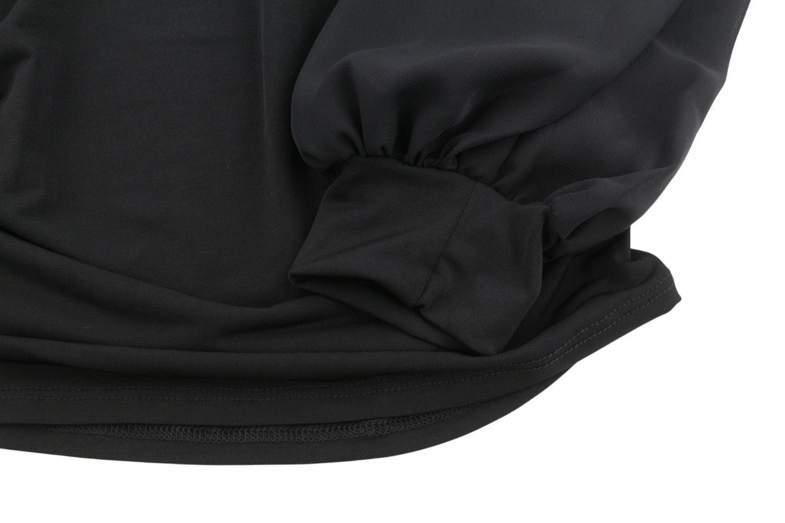 NELLY NLY One Chiffon Sleeve Women Dress S Black Fitted Long Sleeve Mini
