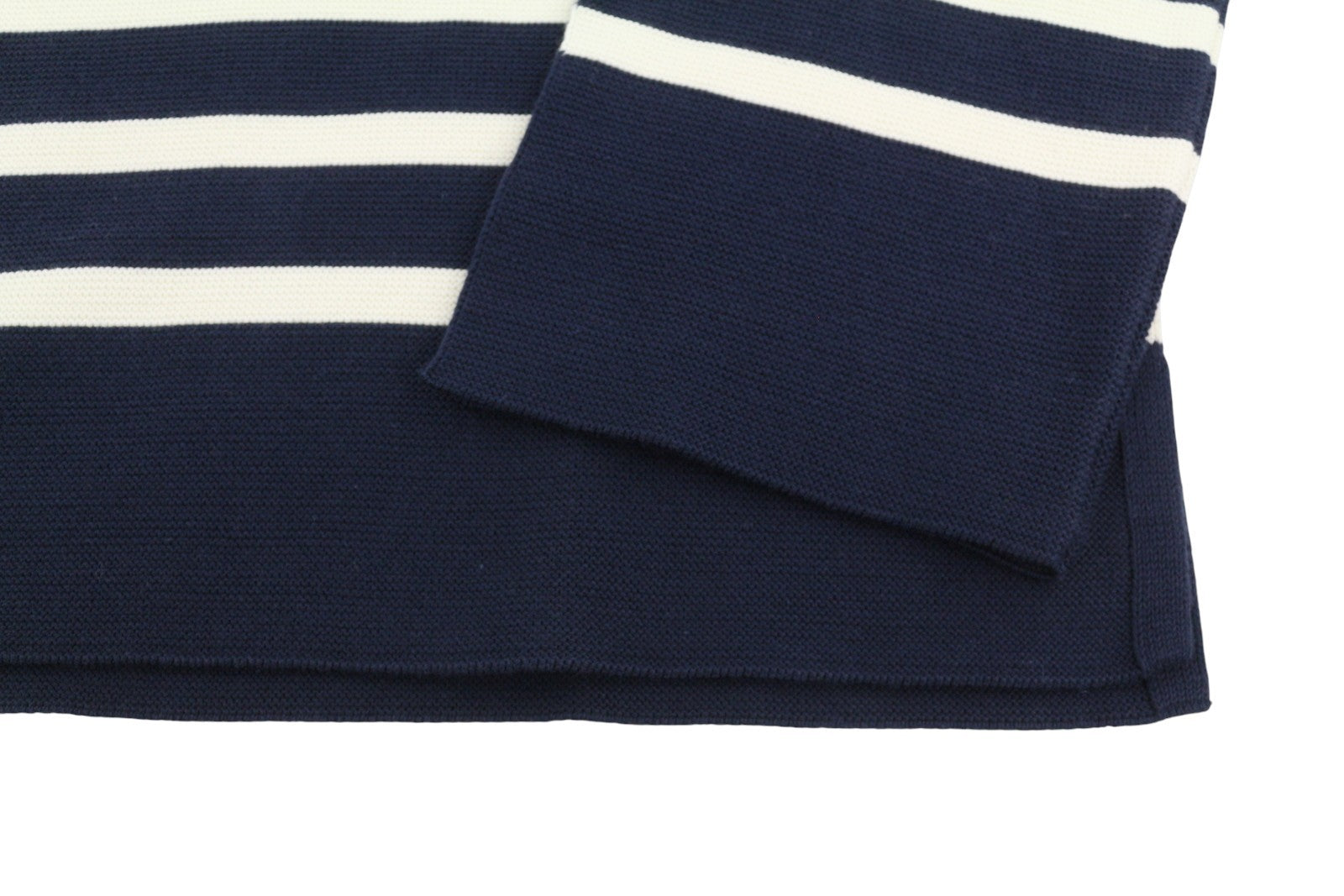 GANT Breton Stripe C-Neck Women Jumper XS Cream Stretch Knit Sweater