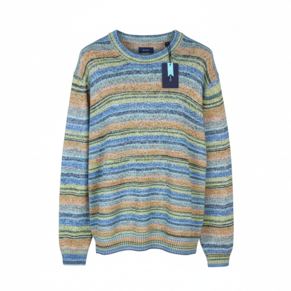 Space-Dyed-C-Neck-Pullover