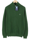 Jumper Cotton Pique Zip Cardigan