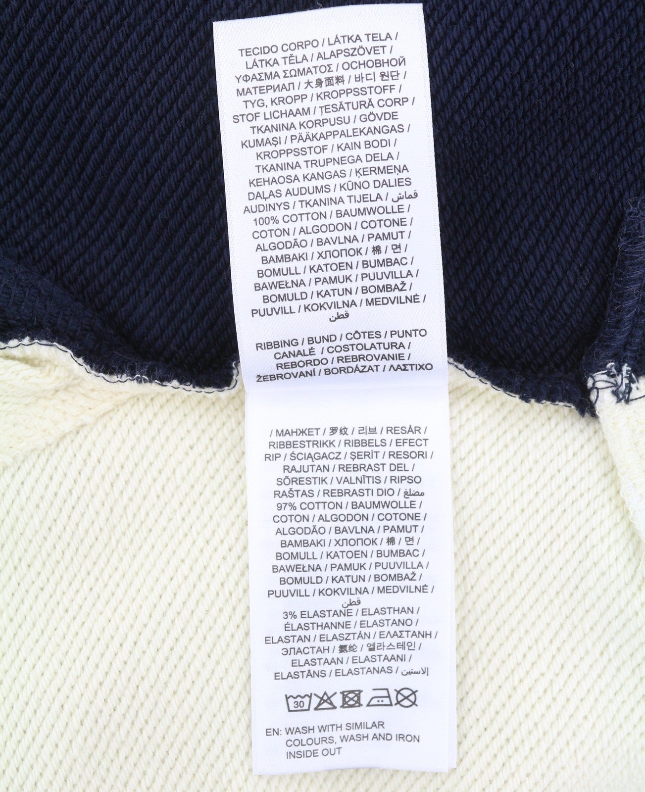 GANT Color Block Women Hoodie S Evening Blue Oversized Hooded Pull On