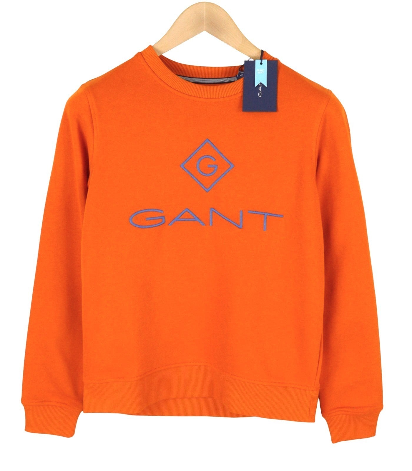 GANT Color Lock Up C-Neck Women Sweatshirt XS Savannah Orange Oversized