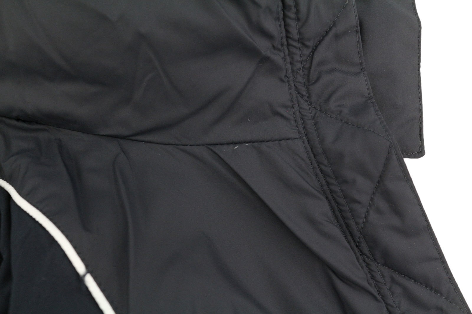 GANT Classic Down Long Women Jacket M Black Quilted Hood Coat
