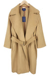 Coat Wool Blend Belted