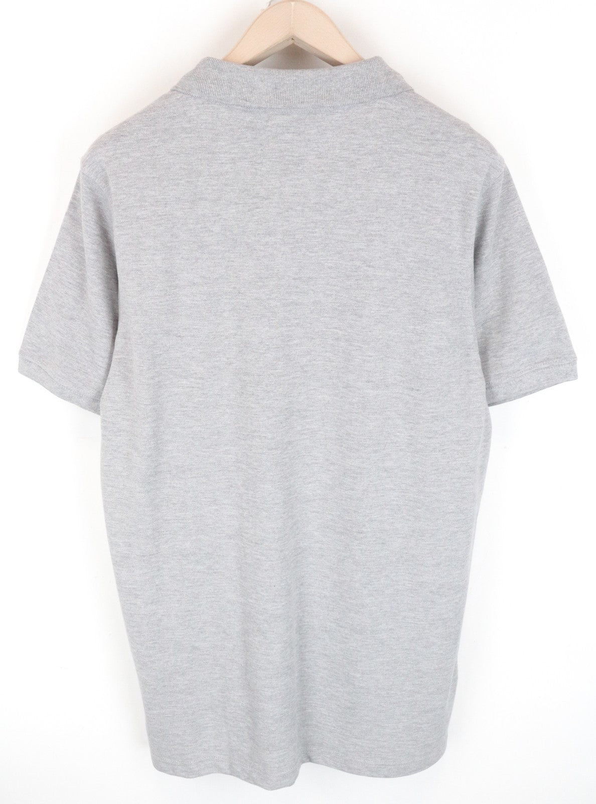 Tommy Jeans Men T-Shirt XL Grey Logo Pure Cotton Short Sleeved Polo