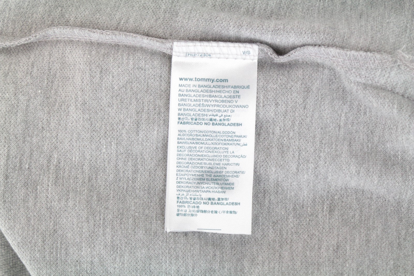 Tommy Jeans Men T-Shirt XL Grey Logo Pure Cotton Short Sleeved Polo