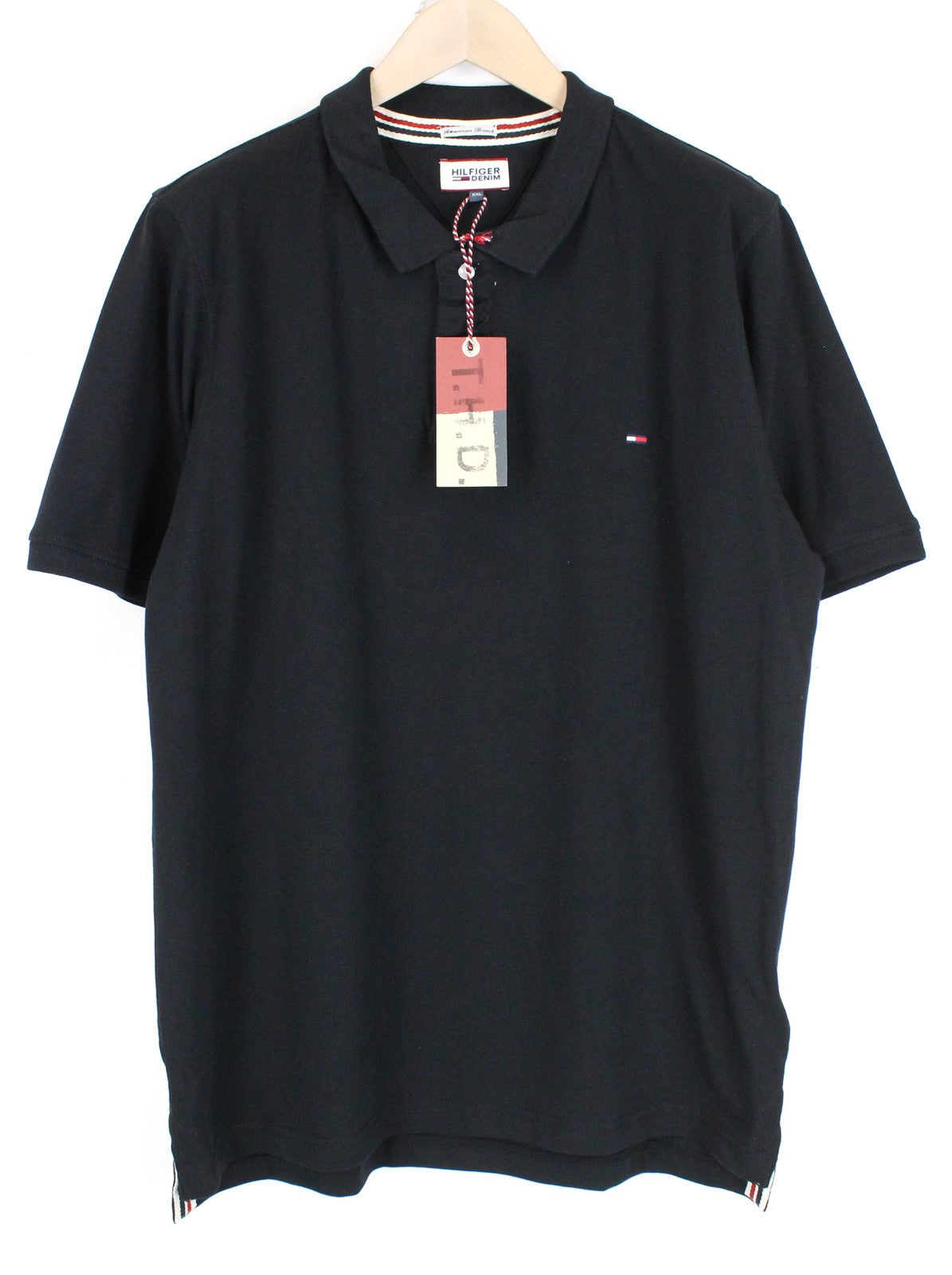 Schwarzes Jersey-T-Shirt