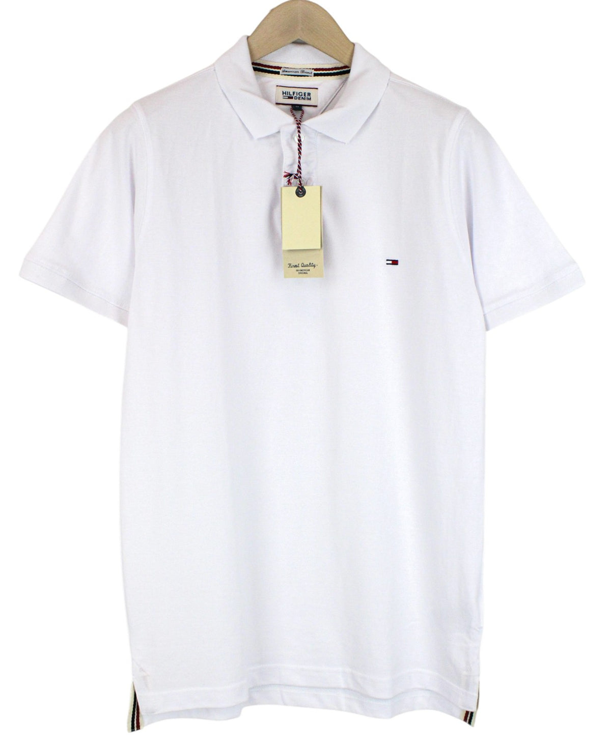Weißes Jersey-T-Shirt